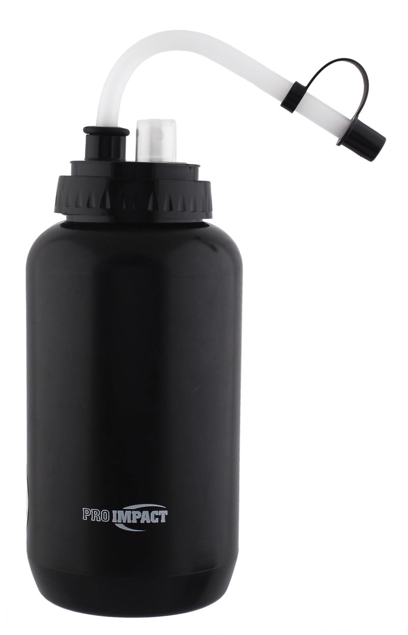 Pro Impact Squeezable Water Bottle with Bendable Long Straw and Spray cap - LDPE BPA Free Plastic - Hydration for Baseball Hockey Gym MMA Yoga Boxing Cycling Softball Football Lacrosse (35.5 Oz.) - Image 1